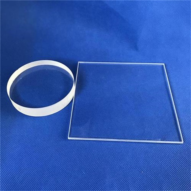 High transmittance beam splitter quartz glass plate Hochdurchlässige Strahlteiler-Quarzglasplatte