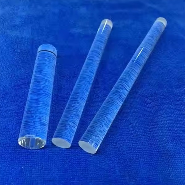 Length 10-2500mm transparent quartz rod Lengte 10-2500 mm transparante kwartsstaaf