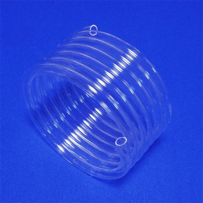 200mm transparent quartz spiral tube supplier 200mm 투명 석영 나선형 튜브 공급 업체