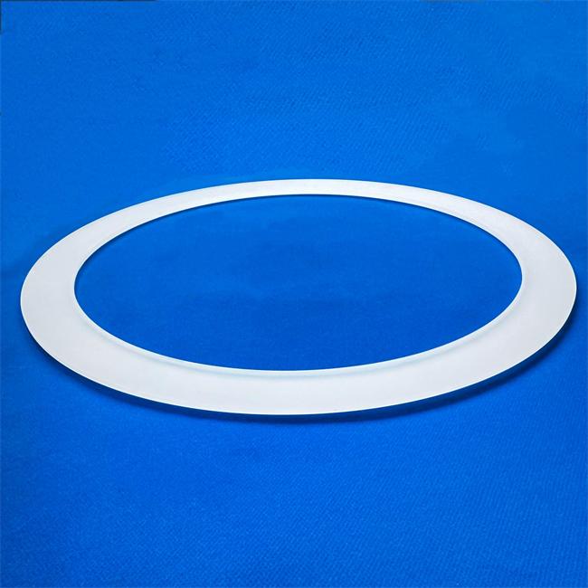 Translucent frosted quartz ring factory Fabbrica di anelli di quarzo smerigliato traslucido