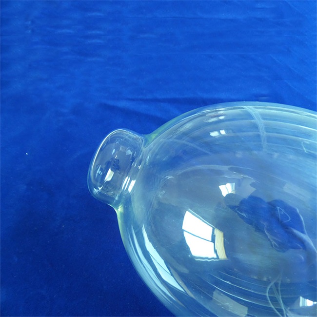 高温耐性の丸い底を有する透明な球状石英ガラス管