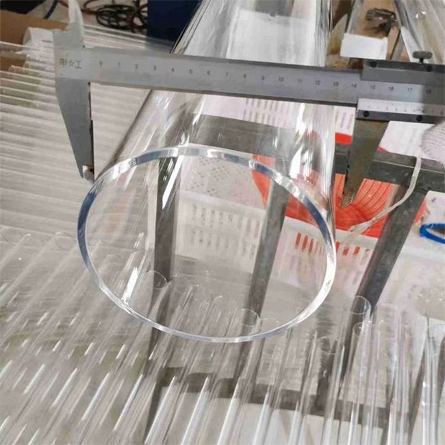 Tube en verre de quartz personnalisé de grand diamètre