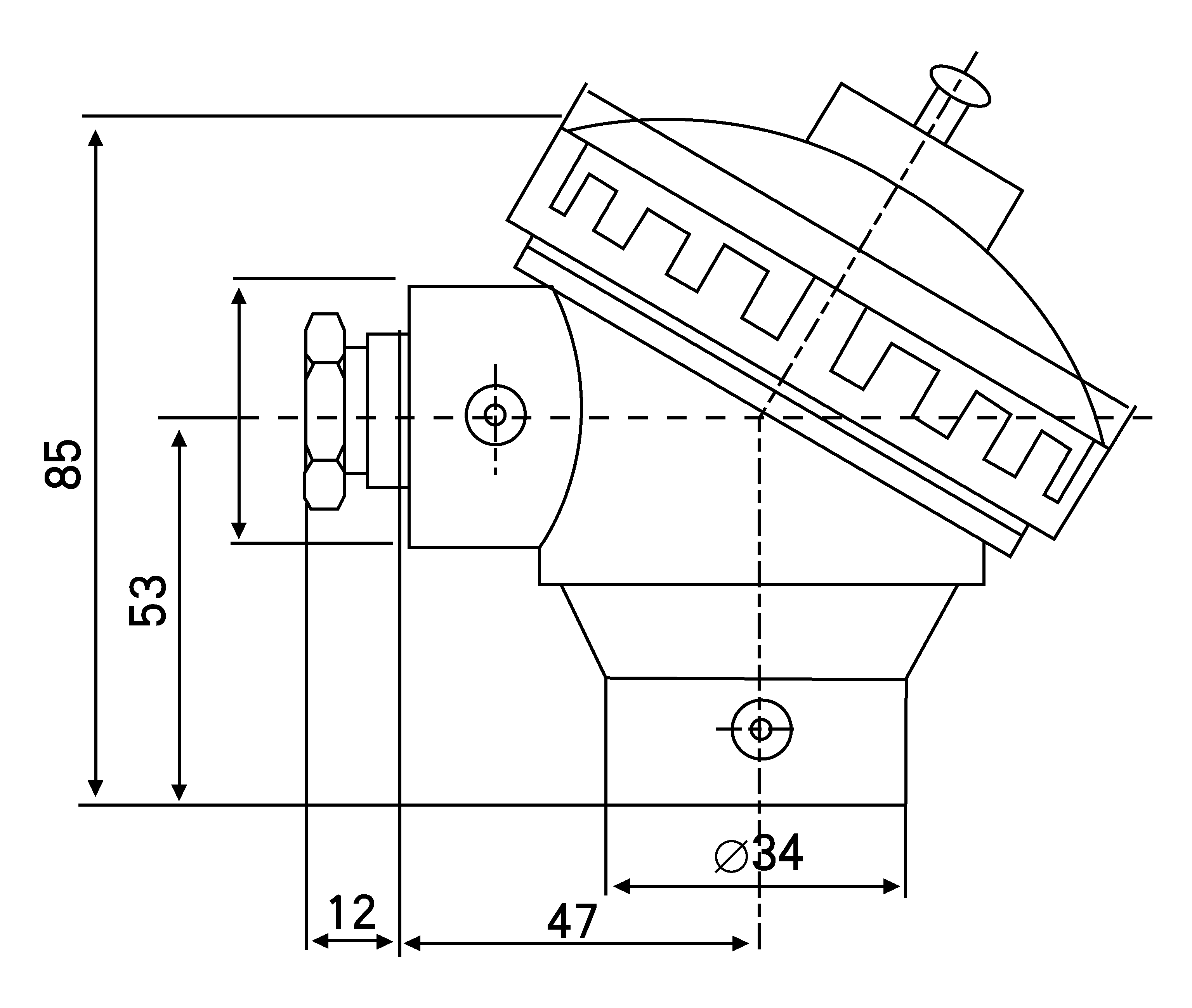 Waterproof type Wasserdichter Typ