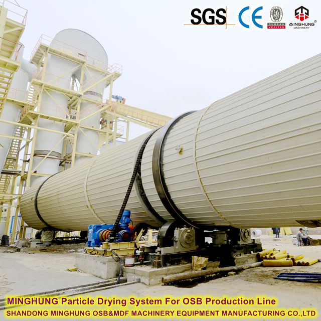 Particle Drying System For OSB Production Line Система за сушене на частици MINGHUNG за производствена линия за OSB
