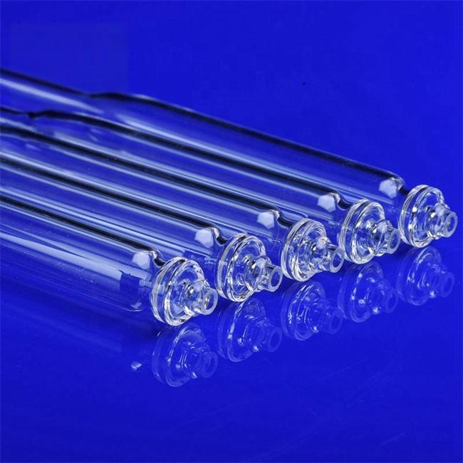 5-200mm diameter quartz dropper manufacturer Fabricant de compte-gouttes en quartz de 5 à 200 mm de diamètre