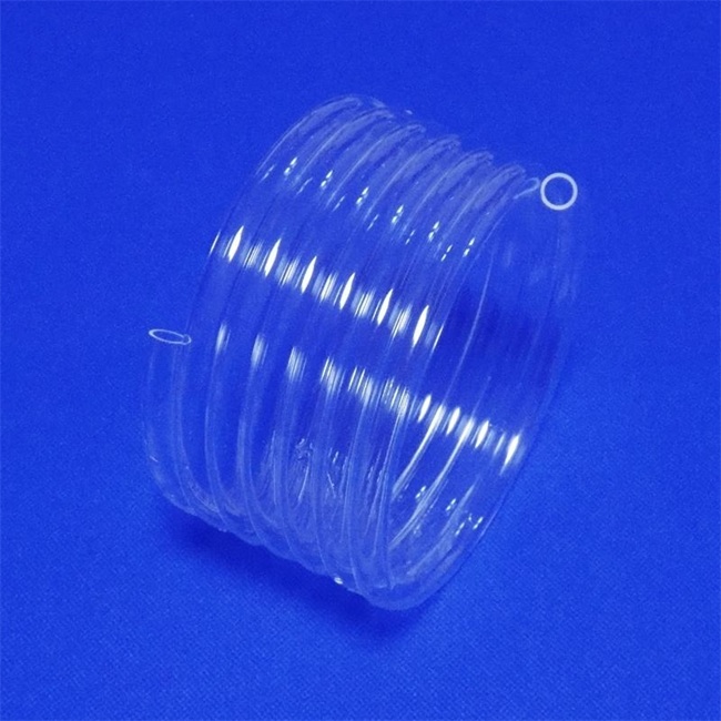 200mm transparent quartz spiral tube wholesaler 200mm 투명 석영 나선형 튜브 도매업자