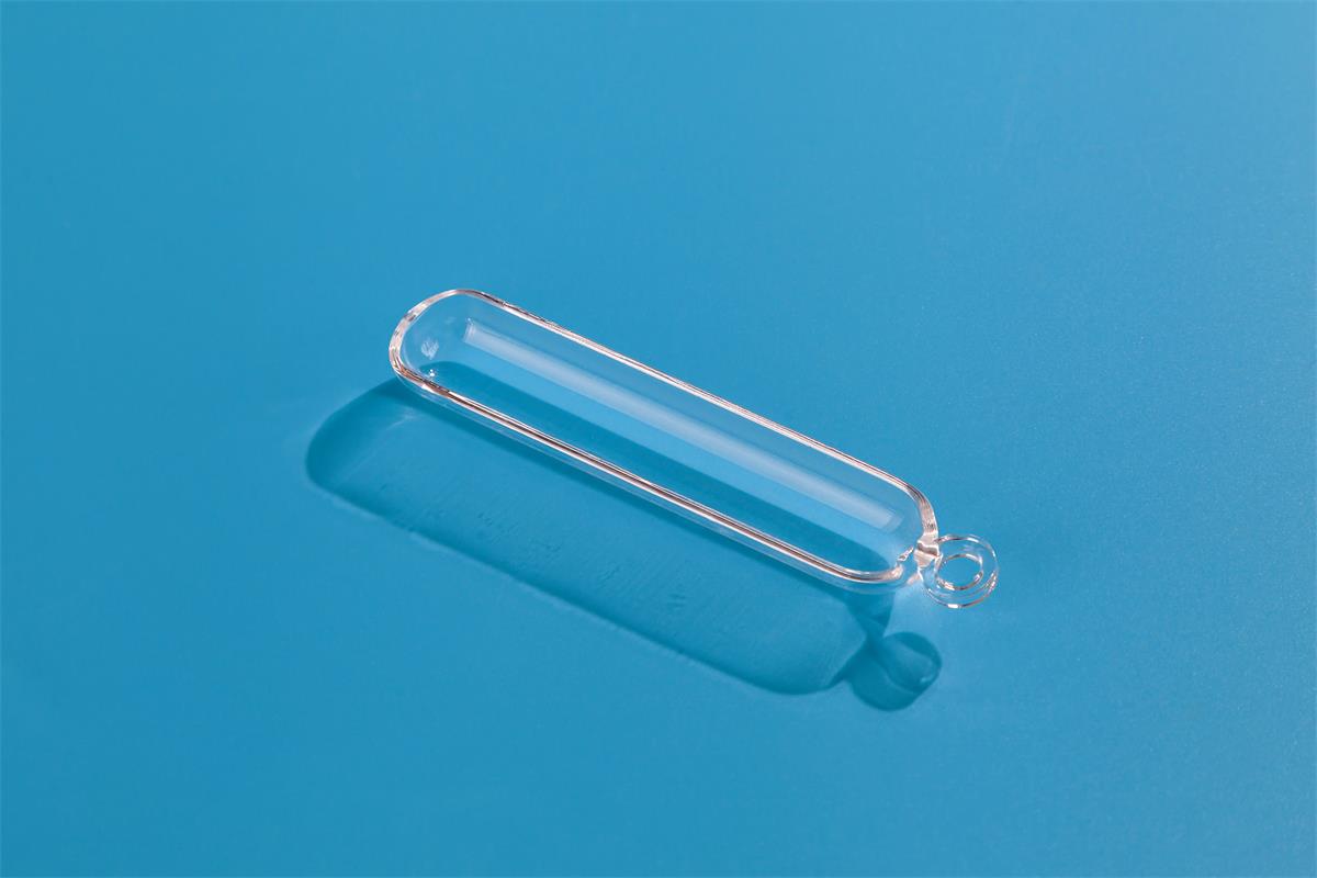 clear quartz glass boat barca in vetro al quarzo trasparente