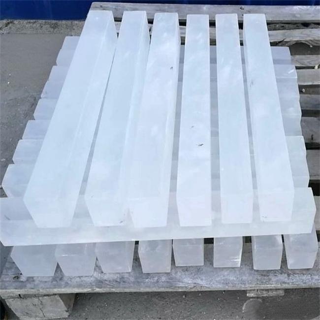 Solid transparent quartz ingot supplier Fournisseur de lingots de quartz transparent solide