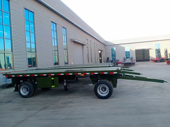 Flatbed Draw Bar Trailer مقطورة مسطحة بشريط السحب