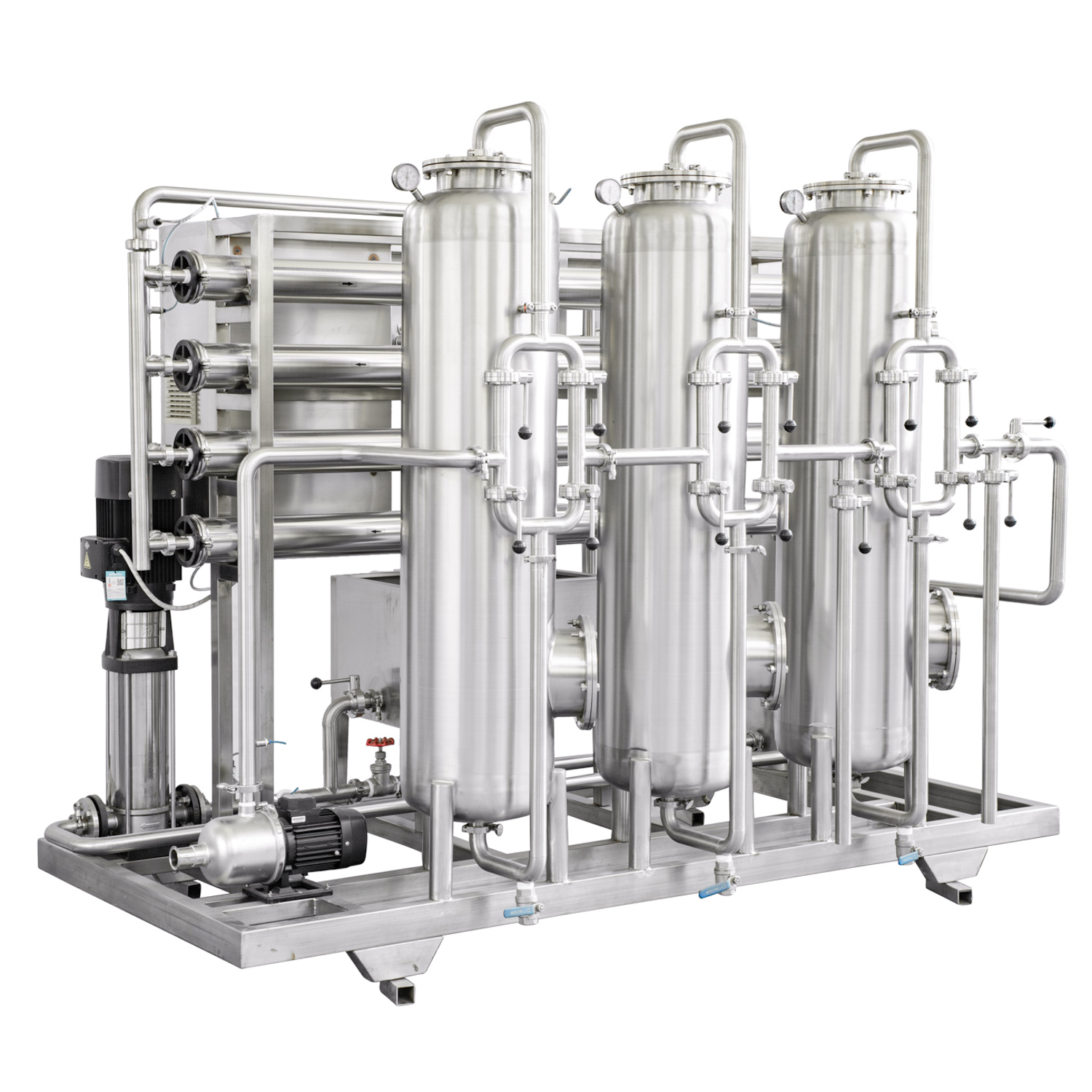Reliable Pure Water Supply for Food and Beverage Industry 飲料製造工場に設置されたRO水システム