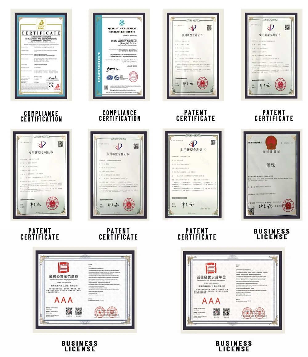 certificazione Weishu