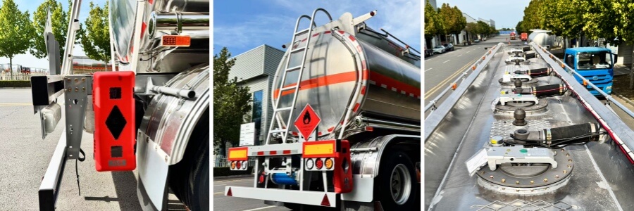 aluminum tank trailer Oil and gas recovery system remorque-citerne en aluminium Système de récupération de pétrole et de gaz