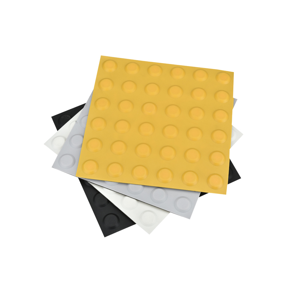 Polyurethane Plastic PU PVC Warning Tactile Tile Mats Anti-slip Plate of 300✖300mm RY-BP501 Piastra antiscivolo per tappetini tattili di avvertimento in PVC PU in plastica di poliuretano da 300✖300mm RY-BP501