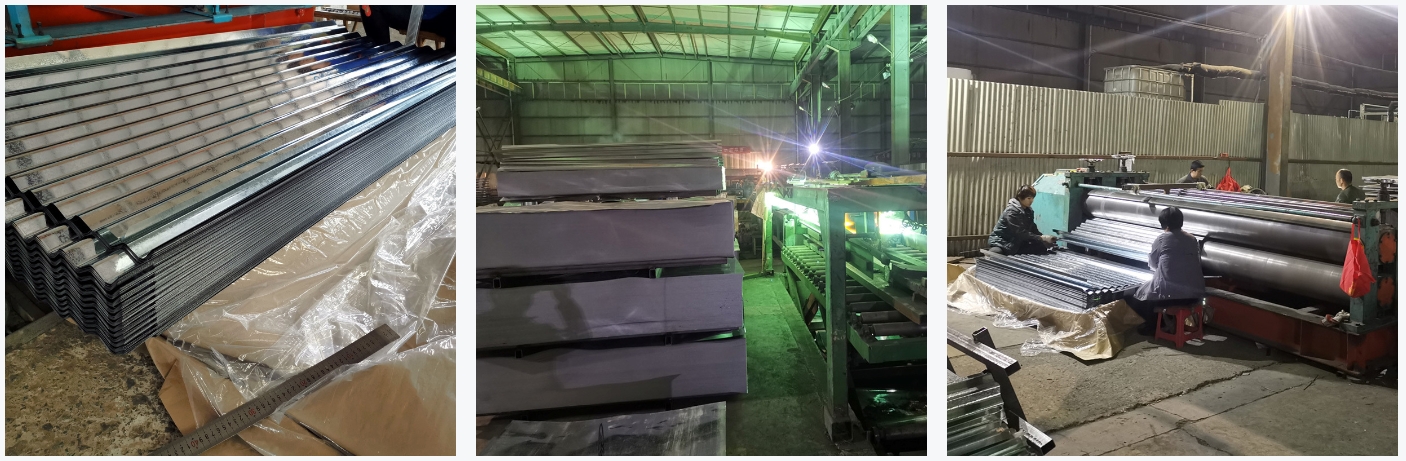 Alloy Coated Roofing Sheet 屋顶瓦楞包装厂