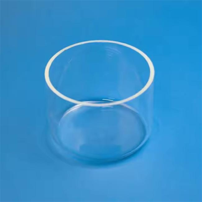 Transparent cylindrical quartz crucible seller بائع بوتقة كوارتز اسطوانية شفافة