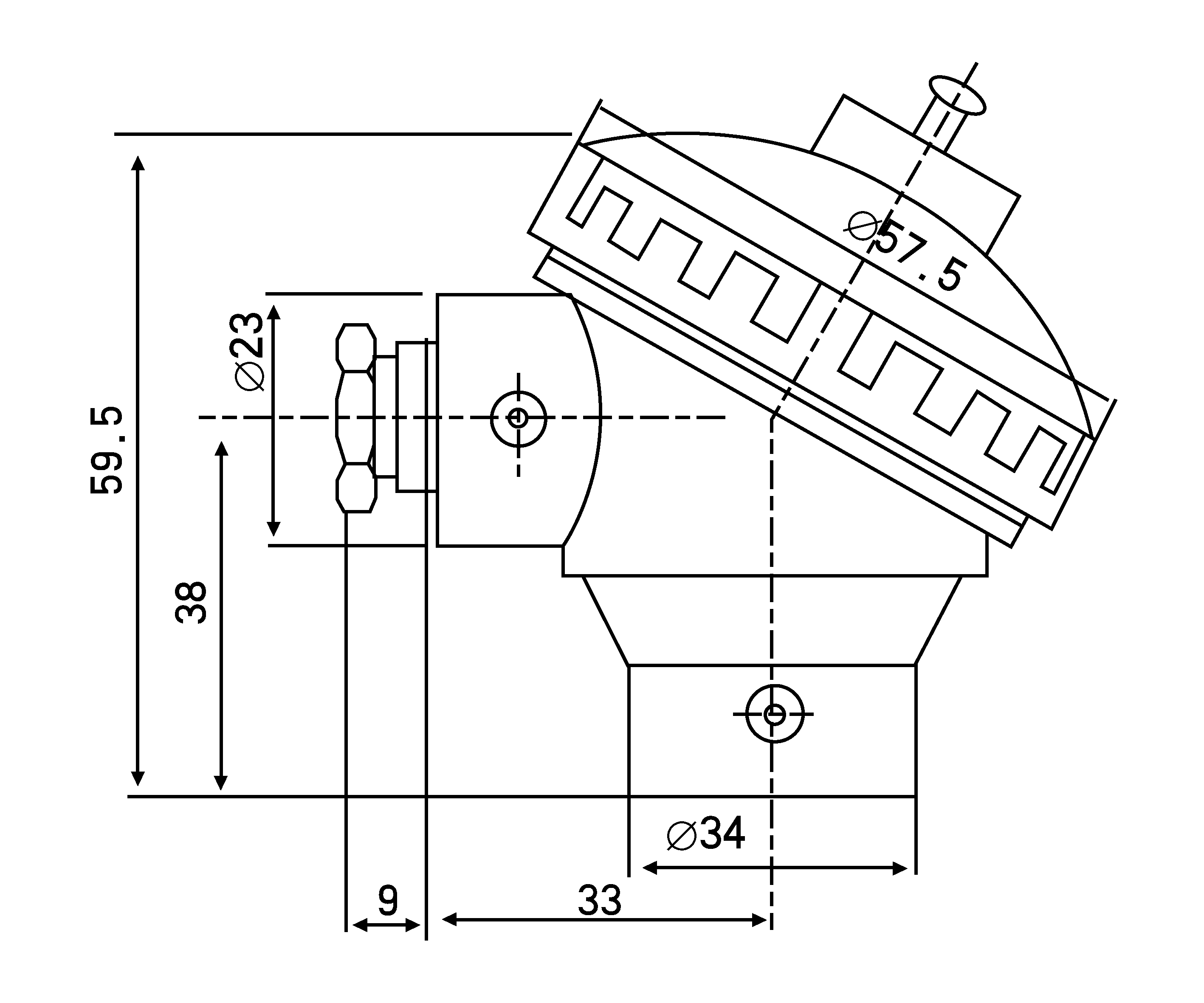 Small junction box type Kleiner Anschlusskastentyp