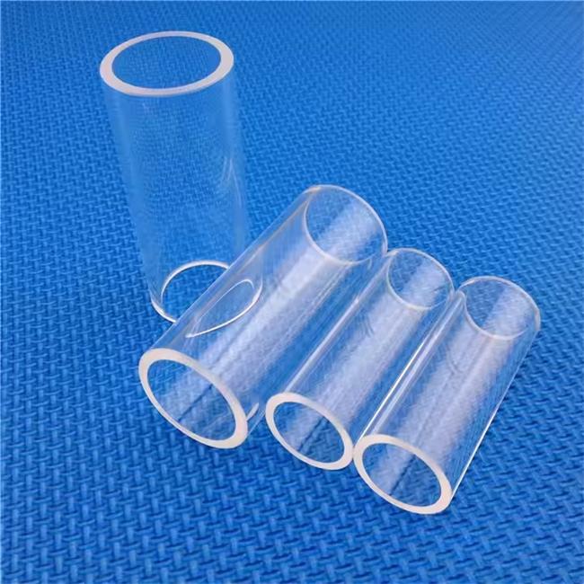 High-purity large-diameter quartz heating tubes Manufacturer Hersteller von hochreinen Quarzheizrohren mit großem Durchmesser