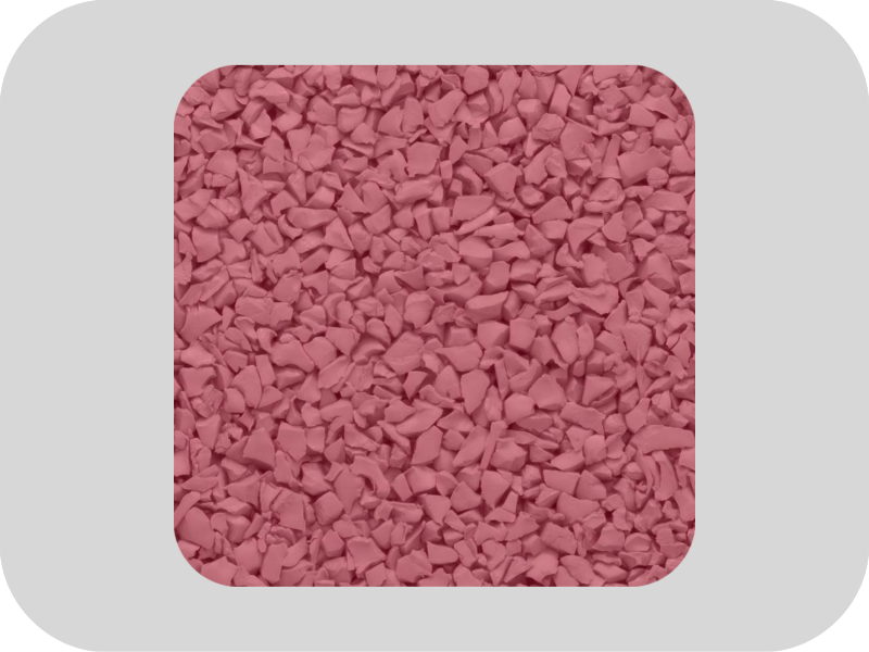 Odorless red EPDM rubber granules Geruchloses rotes EPDM-Gummigranulat