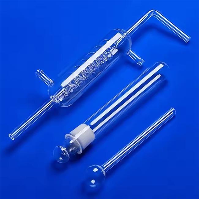 High frequency furnace quartz heating tube Tubo calefactor de cuarzo para horno de alta frecuencia