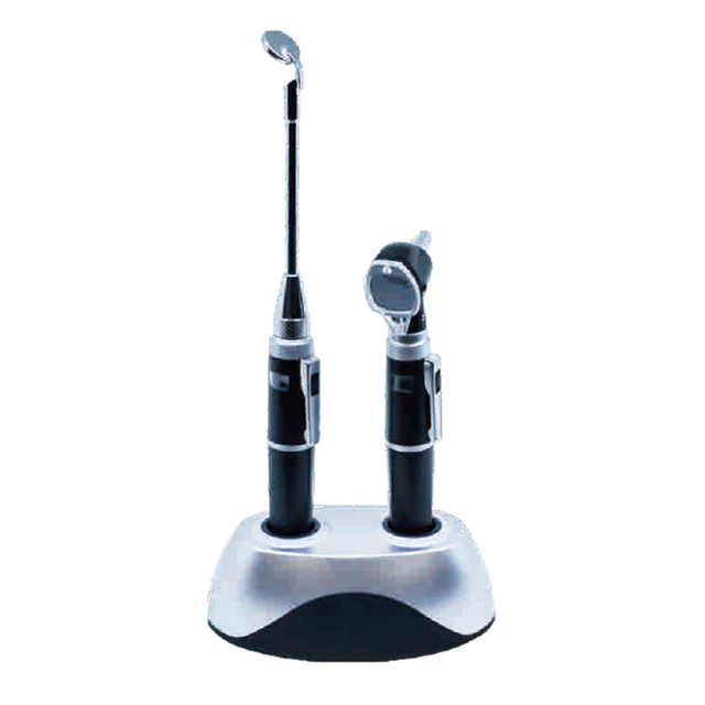 Chargeable Fiber Optic Otoscope and Laryngeal Mirror Sets