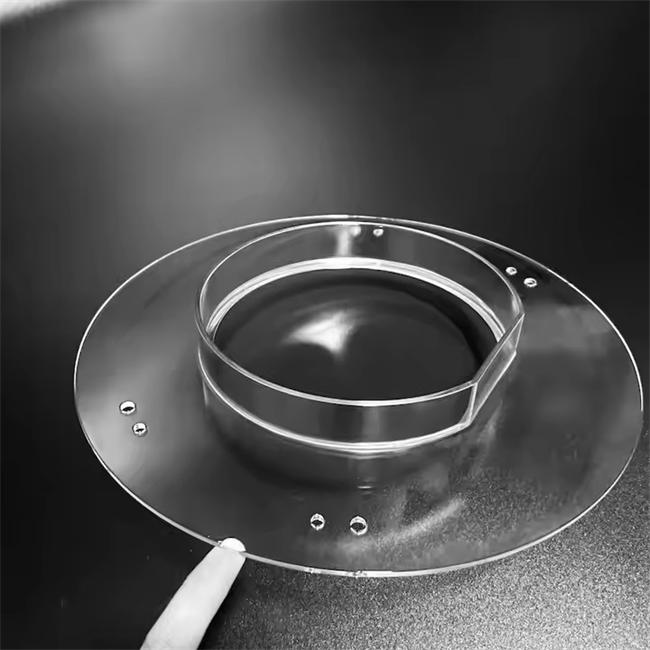 Low thermal expansion coefficient high-purity quartz flange Wholesaler Brida de cuarzo de alta pureza con bajo coeficiente de expansión térmica Mayorista