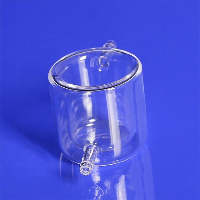 Transparent quartz double-layer reactor supplier Leverancier van transparant kwarts dubbellaagse reactoren