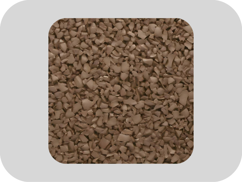 High temperature resistant brown EPDM rubber granules Granuli di gomma EPDM marrone resistente alle alte temperature