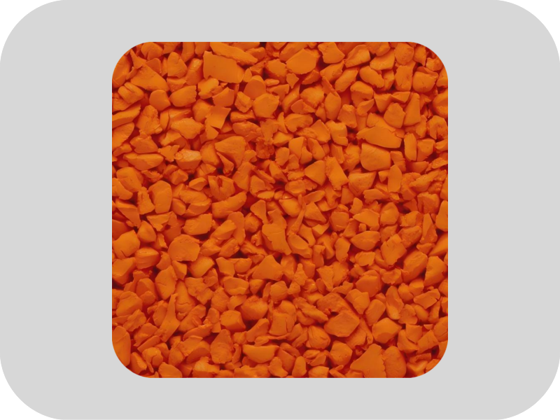 Outdoor runway yellow EPDM rubber granules مدرج خارجي حبيبات مطاطية EPDM صفراء