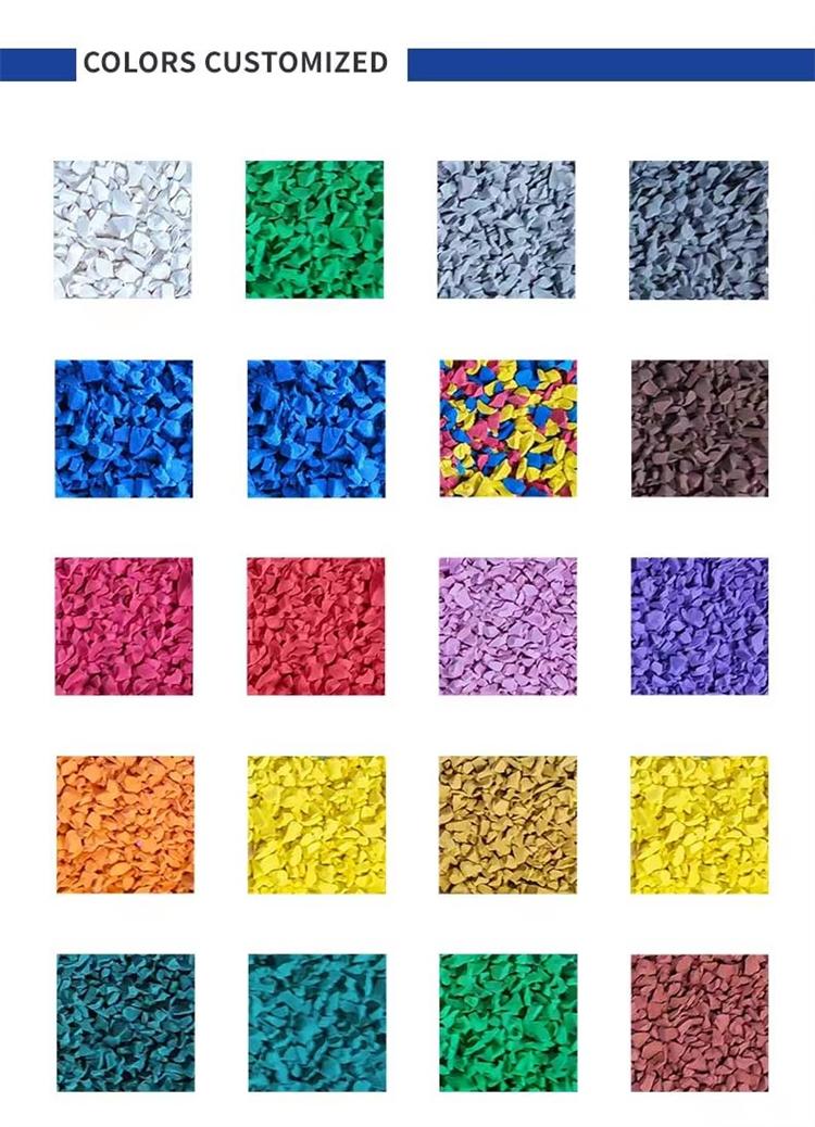 Colored EPDM granules Granulés EPDM colorés