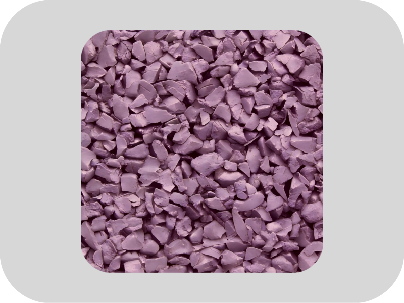 High elasticity purple EPDM rubber granules Granuli di gomma EPDM viola ad alta elasticità
