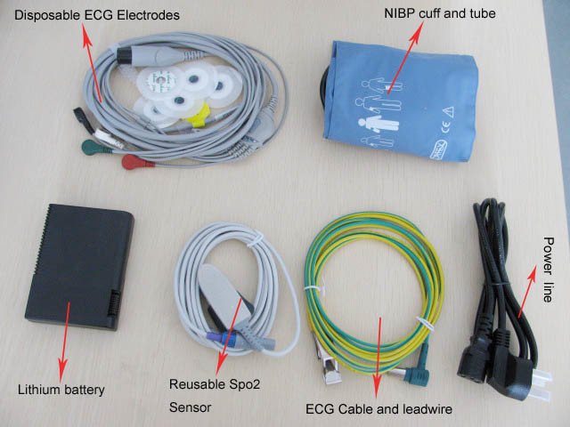 7-дюймовый многопараметрический монитор пациента (HM-8000A)