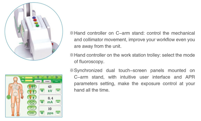Thiết bị C-Arm X-ray di động kỹ thuật số tần số cao Hx7000b