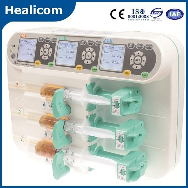 HSP-9C Medical Portable Automatic Syringe Pump ស្នប់ចាក់បញ្ចូលអគ្គិសនី