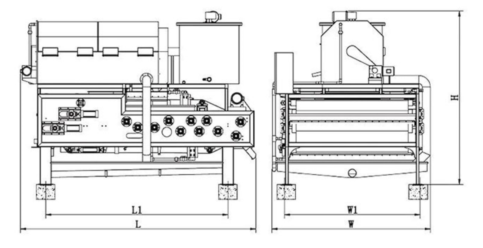 ベルトプ​​レス脱水機の仕様