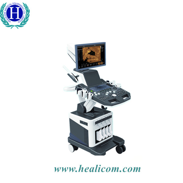 HUC-600P Medical Equipment Trolley 2D / 3D Color Doppler Ultrasound Scanner. ماسح بالموجات فوق الصوتية دوبلر ملون HUC-600P