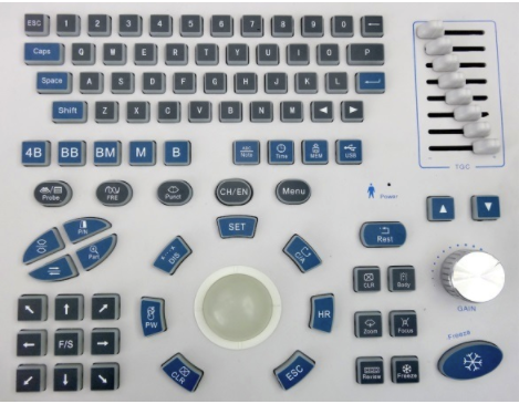 Scanner à ultrasons de chariot à système de diagnostic médical numérique complet HBW-10