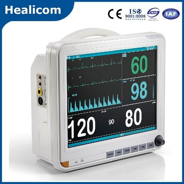 الصين مورد طبي Hm-8000d رخيصة مراقبة المريض المحمولة مع CE ISO