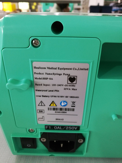 Pompe à seringue portative médicale Hsp-8A