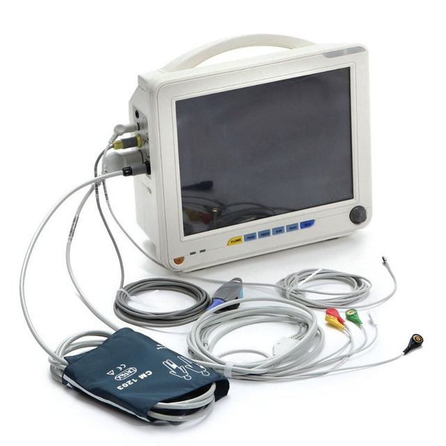 Monitor de paciente multiparâmetro de 12 polegadas aprovado por CE e ISO
