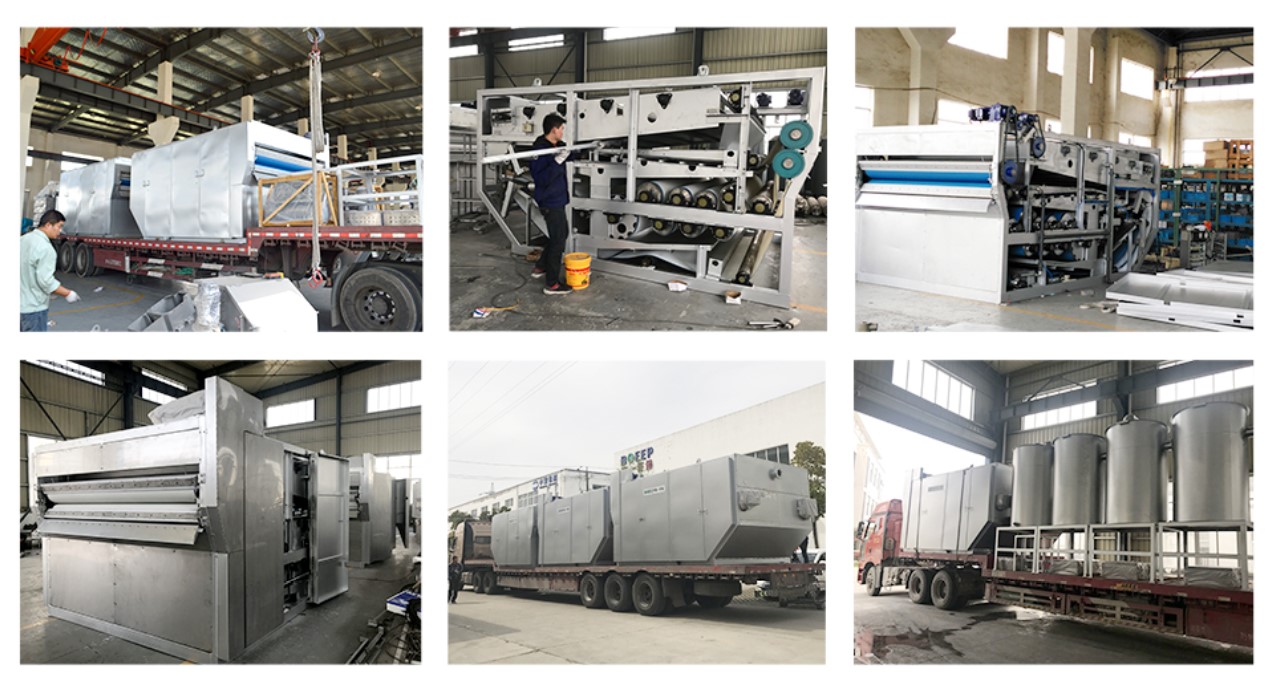 フル囲まれた重力ベルトフィルタープレス