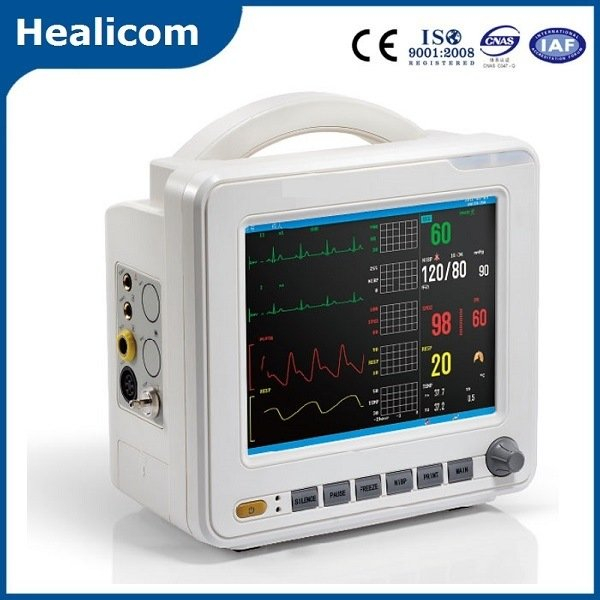 Hm-8000f Monitor de paciente de vários parâmetros de 8,4 polegadas aprovado pela CE