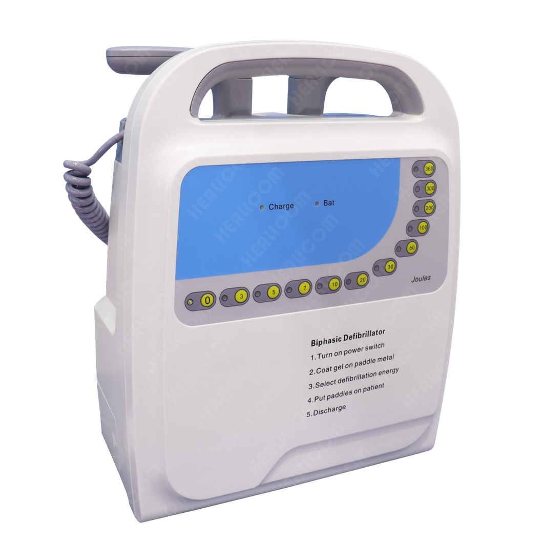 Defibrillatore cardiaco esterno monofasico portatile di emergenza HC-9000A