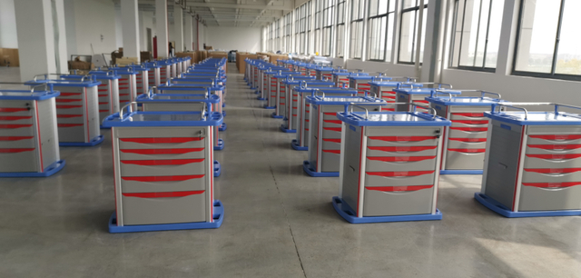 Chariot d'urgence pour meubles d'hôpital en ABS HC-75001B