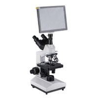 HXSZ-107TD 9-inch Lcd Screen Wide Field Binocular Biological Microscope 