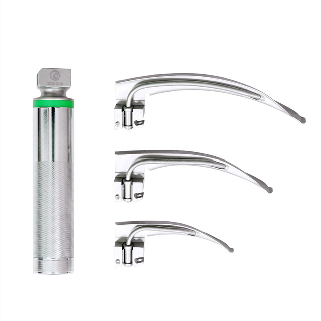 HBL-I/G Stainless steel Adult Fiber Optic Anesthesia Laryngoscope Set