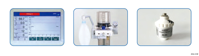 Healicom Hospital Medical HA-6100C Équipement d'anesthésie ICU Machine d'anesthésie portable