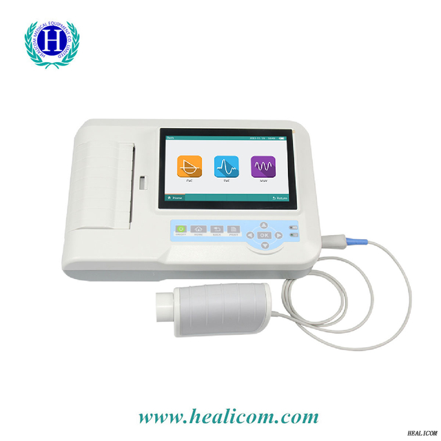 คุณภาพสูง HSP100 แบบพกพาทางการแพทย์บลูทูธ spirometer สำหรับโรงพยาบาลหรือ home