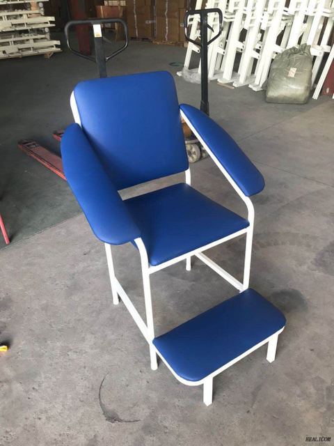 Mobilier d'hôpital chaise de prélèvement sanguin médical pour patient mobilemblood