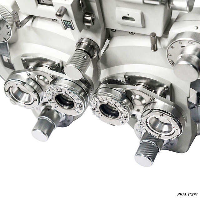 HVT-200A Оборудование для исследования глаз Оптический портативный ручной офтальмологический фороптер цифровой рефрактор Тестер зрения