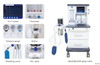Equipamentos de anestesia médica CE / ISO aprovado uso hospitalar HA-6100 preço de máquina de anestesia portátil